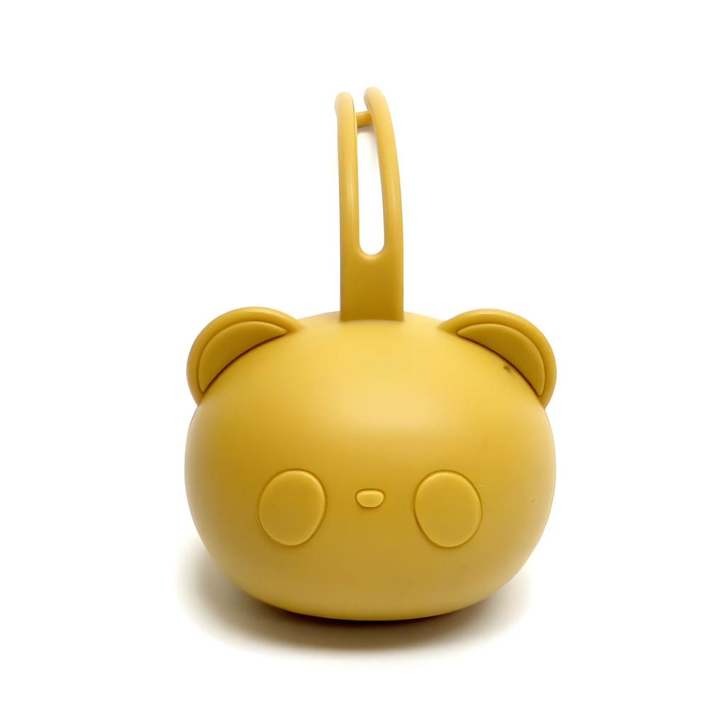 Bär Schnuller Tasche Baby Schnuller Silikon Staub Organizer Tasche Tragbar Baby Schnuller Kette Tasche