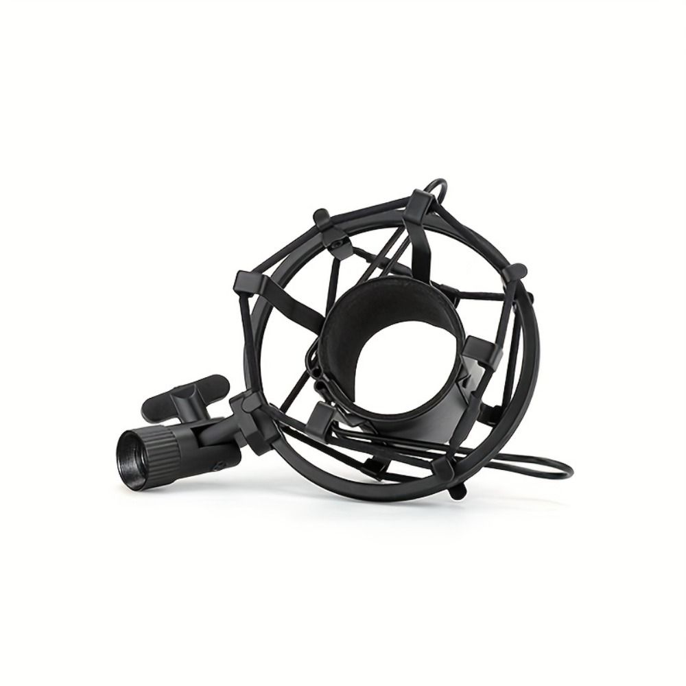 Shockproof Metal Microphone Shock Mount Black/Silver Spider Mic Holder Clip  Live Broadcast