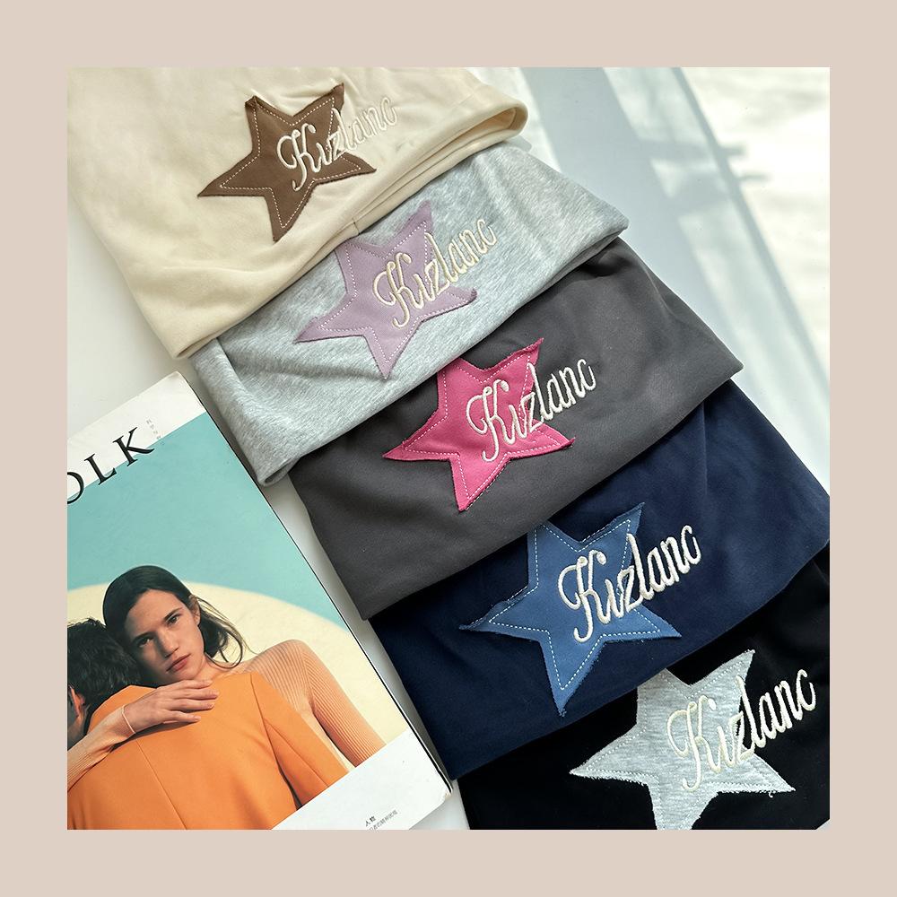 American street star embroidered bag head hat female autumn and winter hip hop Internet celebrity heap hat sweet cool babes retro cold hat