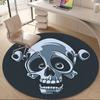 1pc Skull Jester Office Round Area Rug, Indoor Mat Suitable ForOffice, Under Office Chairs Bedroom Living Room Home Decor, Room Deco Q040