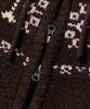 Cgp (Women) Nordic Pattern Hooded Knit Zip-Up_Brown