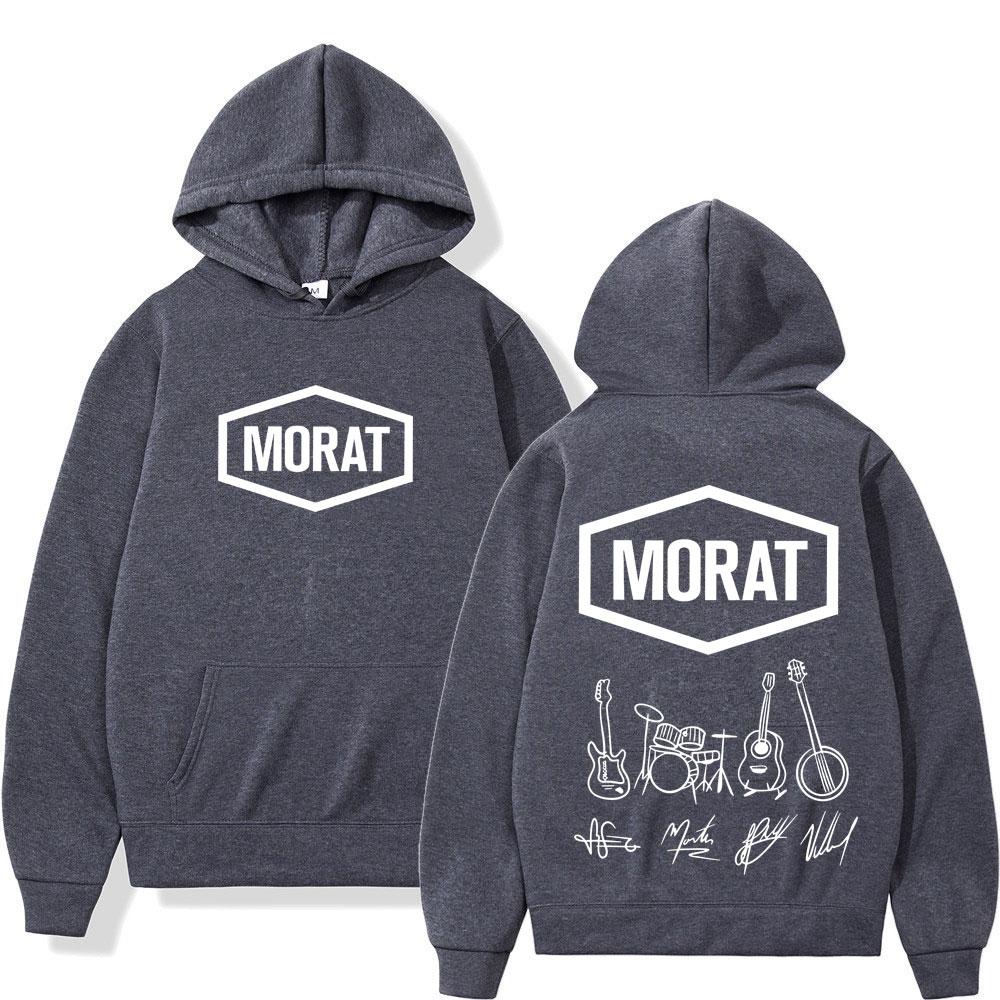 Band Morat Musikalbum 2025 Merch Bedruckte Hoodies Herren Damen Mode Sweatshirts Gothic Punk Fleece Lockere Pullover Streetwear