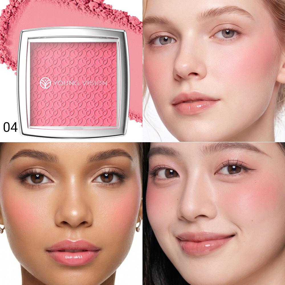 Fard de obraz Mat Natural pentru Obraji Iluminează Fața Contur Față Impermeabil Cosmetice Pudră de Fard de obraz Machiaj Feminin Moale pentru Obraji