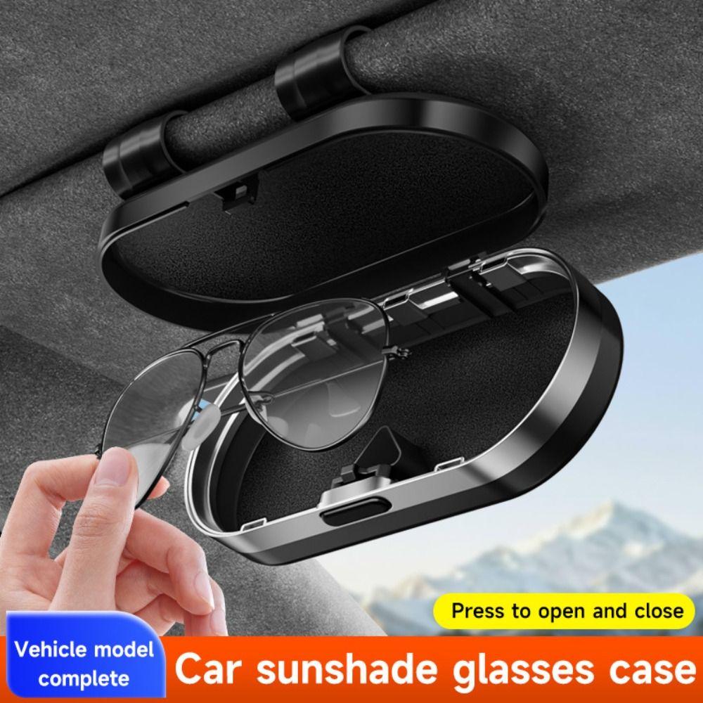 Anti-Scratch Car Visor Glasses Case Premium Car Sunglasses Holder Car Interior Accessories