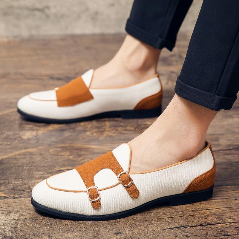 Luxusmarke Wildleder Schuhe für Herren Britischer Stil Designer Herren Freizeitschuhe Slipper Flats Businessschuhe Herren Übergröße 48