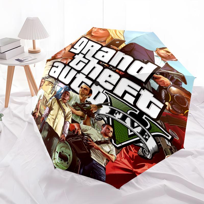 1ks GTA deštník, ochrana proti slunci a UV záření. Má osm pevných žeber pro venkovní použití a je dokonalým svátečním dárkem