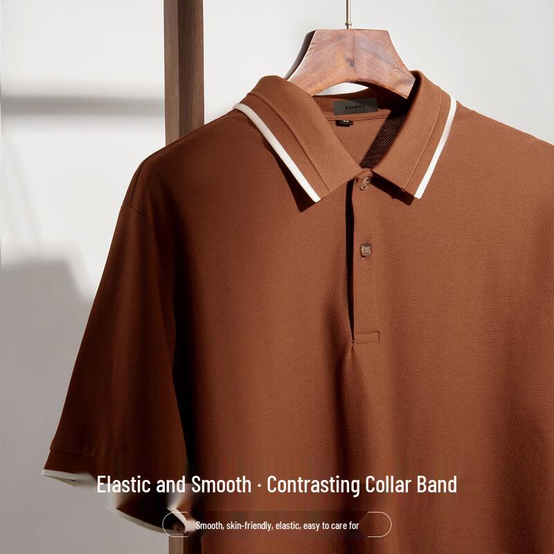 Zhuangji Men s Modal Cool Touch Polo Shirt L