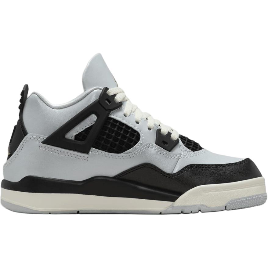 Air Jordan 4 Retro PS Platino Oro Scarpe da Ginnastica per Bambini Grigio Platino Puro Oro Metallizzato FZ8586-070