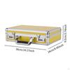 Aluminum Alloy Case Document Storage Box Hard Shell Briefcase for Outdoor Men Mic
