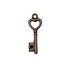 Simple Skeleton Key Charms Multi Color Alloy Pendants For Vintage Themed Jewelry