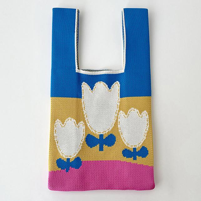 2025 Knitted Bucket Tote: Festive Gift Souvenir Bag
