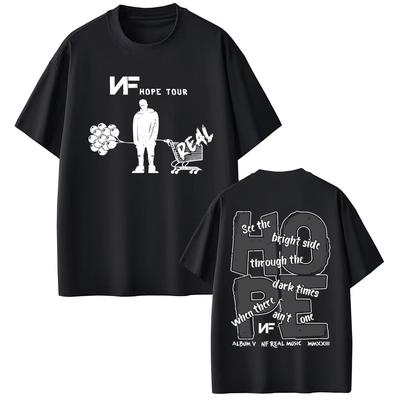 Rapper NF HOPE Real Tour T-Shirt Herren Damen Mode Hip Hop Popmusik Kurzarm T-Shirt Herren Freizeit reine Baumwolle Vintage T-Shirts