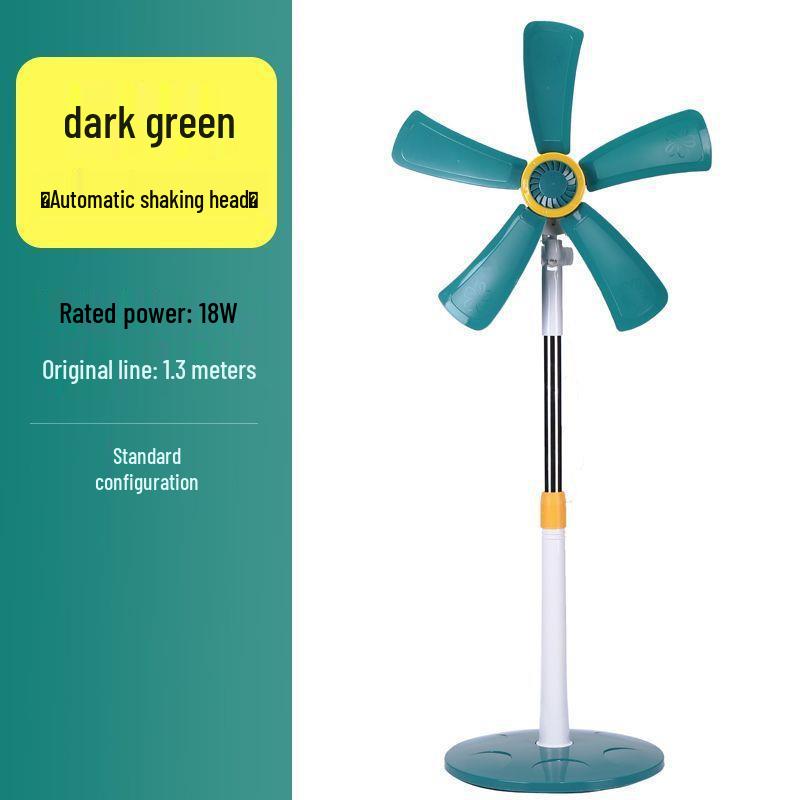 Leide Zhu Silent Oscillating Floor Fan for Home, Office, or Dorms – Powerful, Compact Design