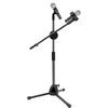 Generic Portable Foldable Microphone Stand Tripod Adjustable Angle Clip Holder Desktop Recording Condenser Vocal Instrument Studio Podcasting