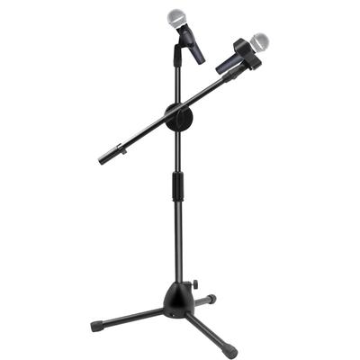 Generic Portable Foldable Microphone Stand Tripod Adjustable Angle Clip Holder Desktop Recording Condenser Vocal Instrument Studio Podcasting