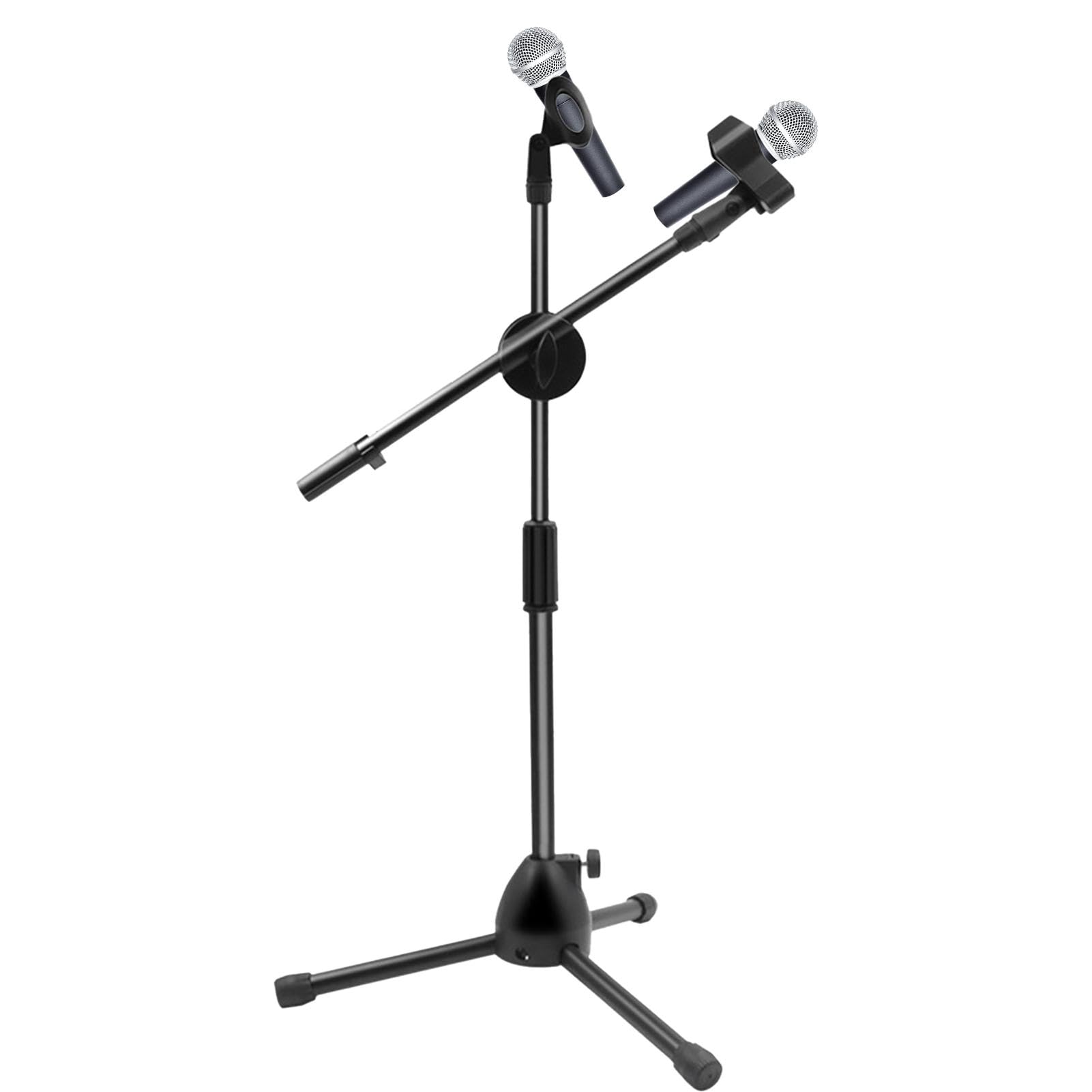 Generic Portable Foldable Microphone Stand Tripod Adjustable Angle Clip Holder Desktop Recording Condenser Vocal Instrument Studio Podcasting