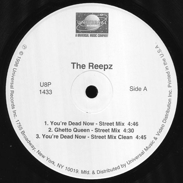 

LP Record REEPZ Youre Dead Now U8P1433 Universal Recor 1998 US Rap HipHopRB Used