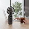 Handheld Foldable Fan 5-Speed Adjustable Battery-Powered Neck Fan Individual Cooling Device Quiet Functioning for Commuters