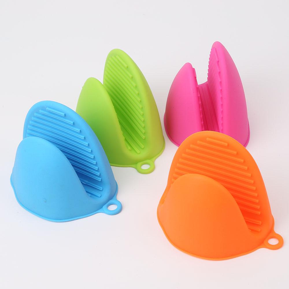 1PC Thick Silicone Oven Gloves Heat Resistant Anti-Scald Gloves for Kitchen Cooking Pinch Grips Pot Holder Silicone Accessories