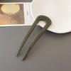 Plastic Jelly Color Hairpin 2025 New Summer Transparent U-shaped Fixed Hair Accessories