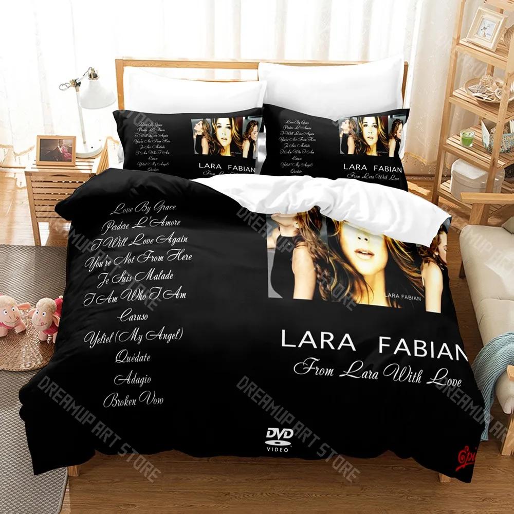 3D Print Lara Fabian Bedding Set Single Twin Full Queen King Size Bed Set Adult Kid Bedroom Duvetcover Sets
