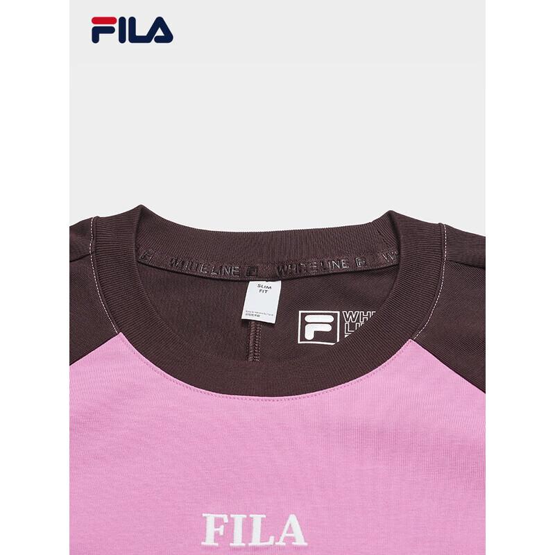 Fila Women's Yang Mi Collection Color-block Knit Long Sleeve T-Shirt