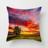 Sunset Sunset Beach Scenery Printed Pillow Cover Sofa Decoration Car Office Seat Cushion Cover Room Home Decor Pillow Cover