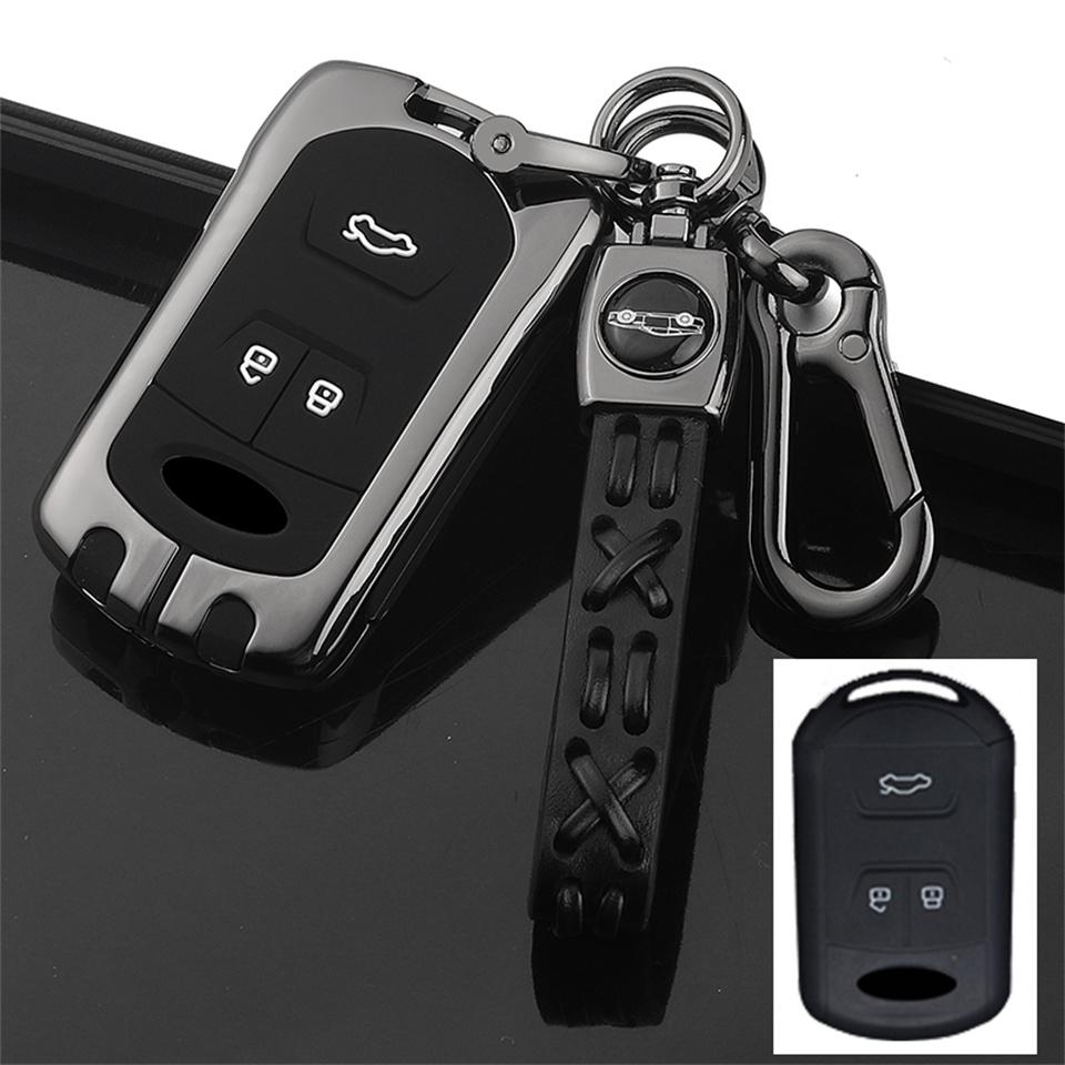 Car Key Cover for Chery Tiggo 8 7 5X 2019 2020 Smart Keyless Remote Fob Protect Case Keychain Holder Accessories Car-Styling
