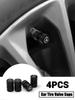 CRN1 4Pc Metal Car Logo Styling Wheel Tire Valve Caps Covers For Mercedes Benz A B C E R G Class GLK CLA GLB GLC GLA AMG