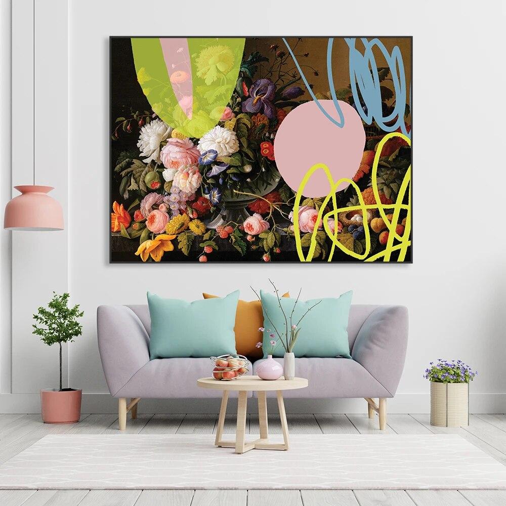 

Граффити Король Печать на Холсте Винтаж Измененное Искусство Мадам Плакат Женский Портрет Печать Картина Маслом Холст Картины Настенный Художественный Декор 21cm×30cm NoFrame