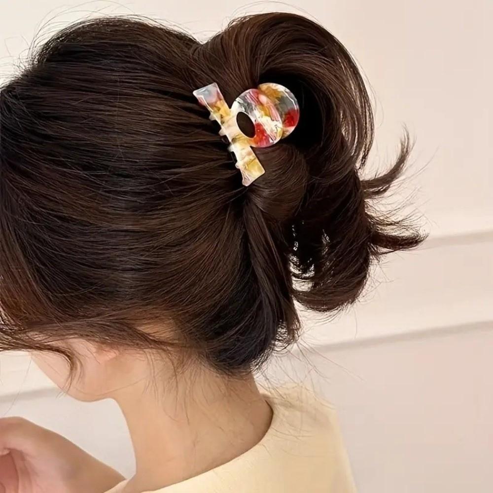 Acetate Colorful Shark Clip Small Hairpin New Ponytail Holder Women