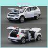 Volkswagen Tiguan L SUV Automobilio Modelis Iš Lydinio Su Inertijos Valdymu Vaikams Kolekcionuojamas Eksponatas