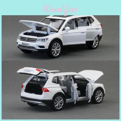 Modellino Auto Volkswagen Tiguan L Suv in Lega con Controllo a Inerzia per Bambini Collezionabile da Esposizione
