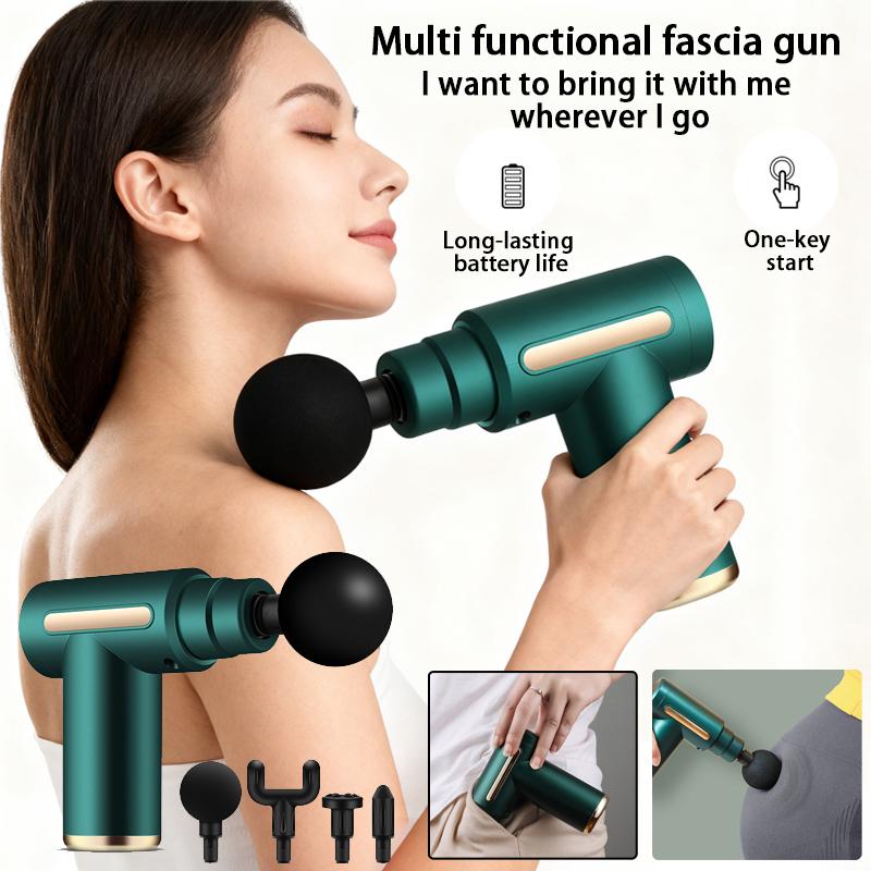 Home Mini Fascia Gun Multi functional Portable Vibration Relaxation Muscle Massage Silent Electric Shoulder and Neck Massage