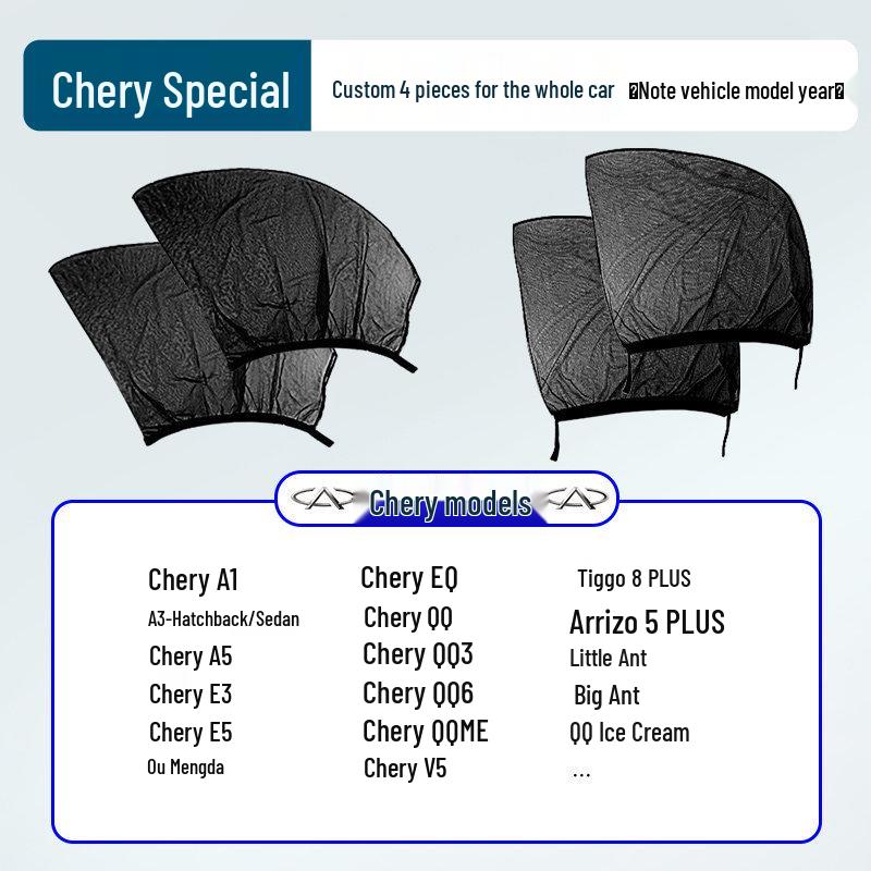 Japanese Car Window Sunshade & Mosquito Screen - Heat Insulation & Insect Protection Curtain