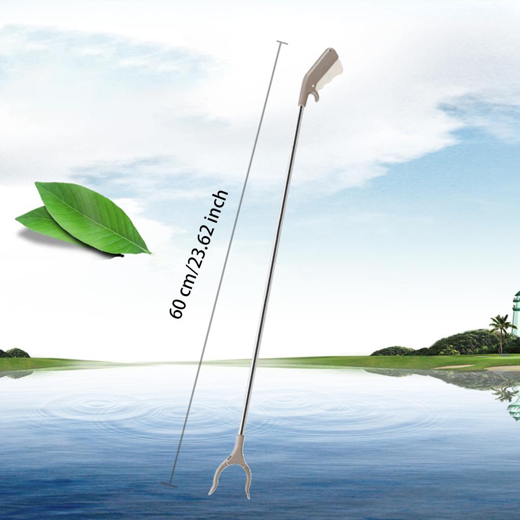 Garbage Picker Extender Collapsible Trash Picking Tool Stainless Steel Clamper Clip Collection Grabber Outdoor Walking