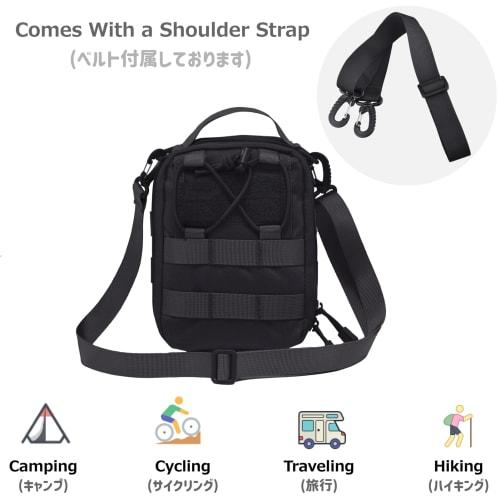 Azarxis Molle Pouch, Molle System Utility Pouch, Airsoft, Medical Pouch, Emergency Preparedness, EDC Pouch, Military, Tactical, Survival, Fishing, Out