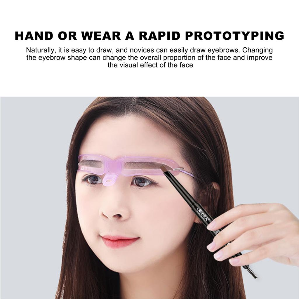 Handheld Eyebrow Template Head-mounted Eyebrow Drawing Templates for Mom Wife Girlfriend Gifts