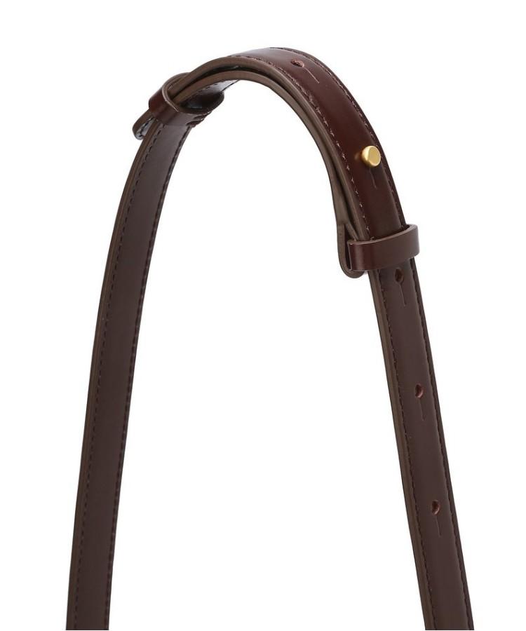 Athe Vanessabruno [Meringue] Burgundy Botalato Leather Plain Shoulder Bag S Aaba6E377D3