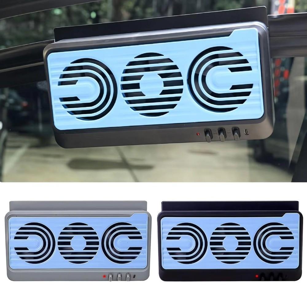 3 Fans Design Auto Window Cooler Solar Powered Car Ventilator Car Exhaust Fan  Vehicle Cooling