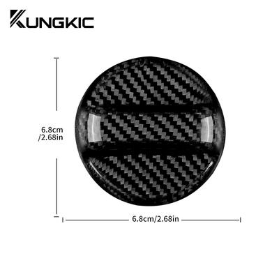 Real Hard Carbon Fiber For Suzuki Swift Alto Ignis S-Cross Alivio Kizashi Car Fuel Tank Cap Sticker Universal Trim Accessories