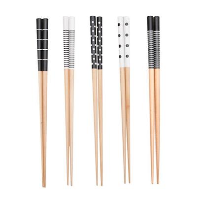 Acacia Black and White Dot Chopsticks 5p Set, Mixed Colors, Chopsticks 5p, Korean Popular Tableware