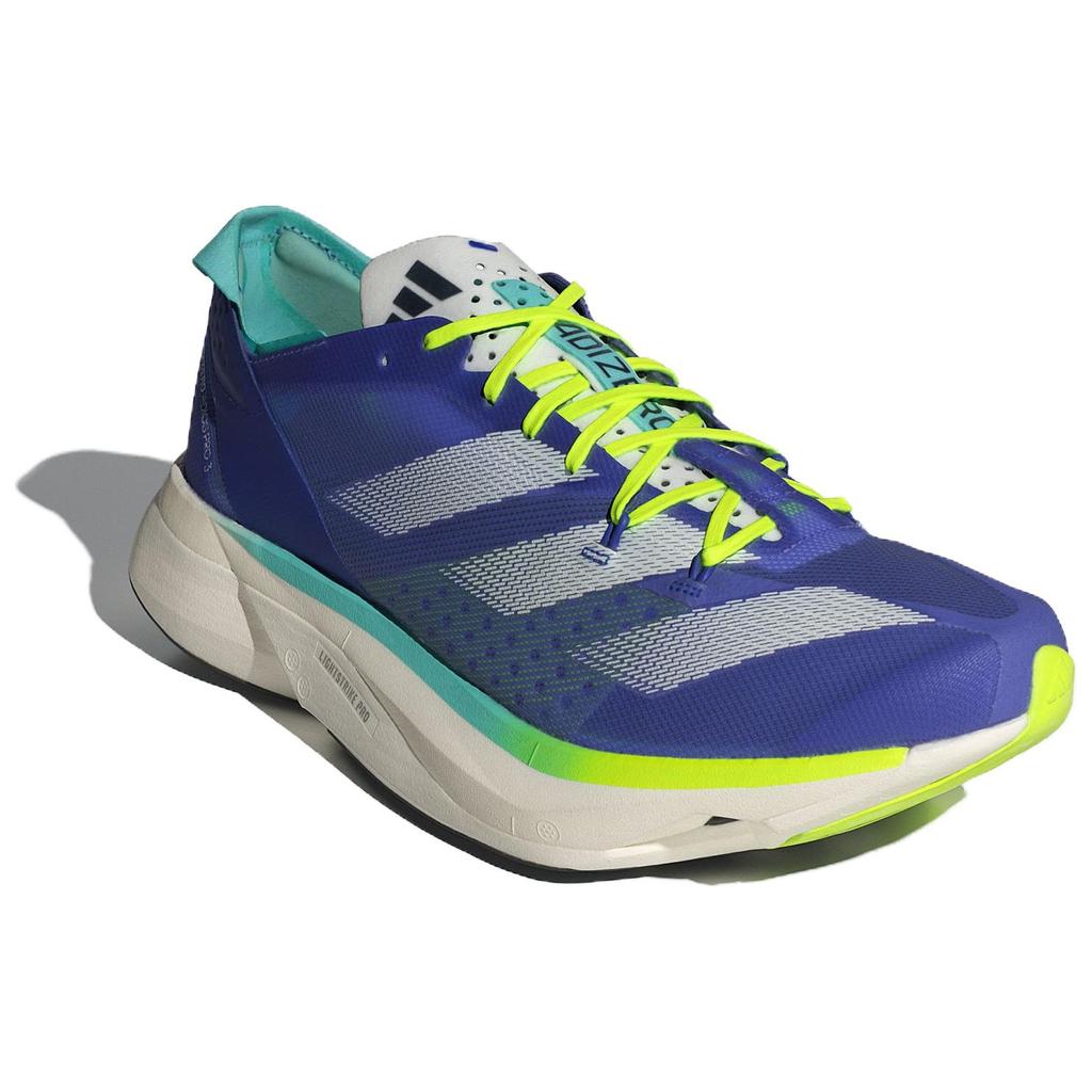 Adidas Adizero Adios Pro 3 Cobalt Blue Zero Metalic Lucid Lemon Sneakers ID3635