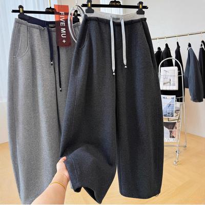 Luksusowe, swobodne i relaksujące jesienne spodnie dresowe, spodnie casualowe, unikalne i szykowne damskie spodnie z zakrzywionymi nogawkami