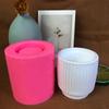 Cylinder Candle Holder Resin Moulds Candlestick Silicone Mold Casting Mould DIY Concrete Epoxy Resin Mold for Home Decor