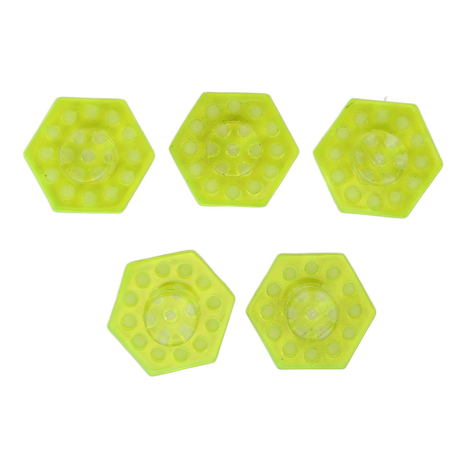 

5Pcs Acrylic Coral Frag Plug Transparent Hex Shape Acrylic Coral Frag Rack Coral Holder Base for Aquarium Fish Tank