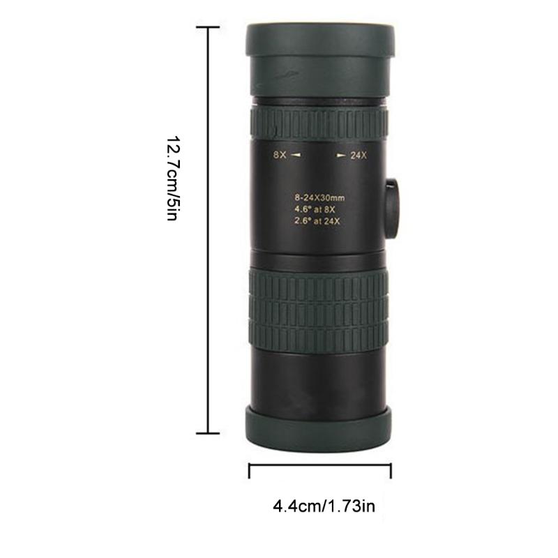 Military Telescope 8-24x30 Super Telephoto Zoom Monocular Telescope Waterproof