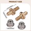 2 Pieces Grill Door Hinge Pins with Nuts Rustproof Parts Easy Installation for BBQ Premium