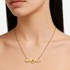 Love EKG Necklace Paw Print Clavicle Pendant Heartbeat Choker Stainless Steel Jewelry for Women Pet Lover Trend Gifts Wholesale
