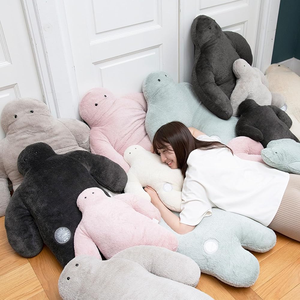 Ribuhato Funio Body Pillow Big Size 100cm Soft Plush Human-Shaped Cushion Beige